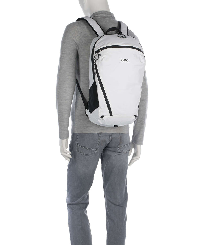 BOSS Stenson Backpack open white