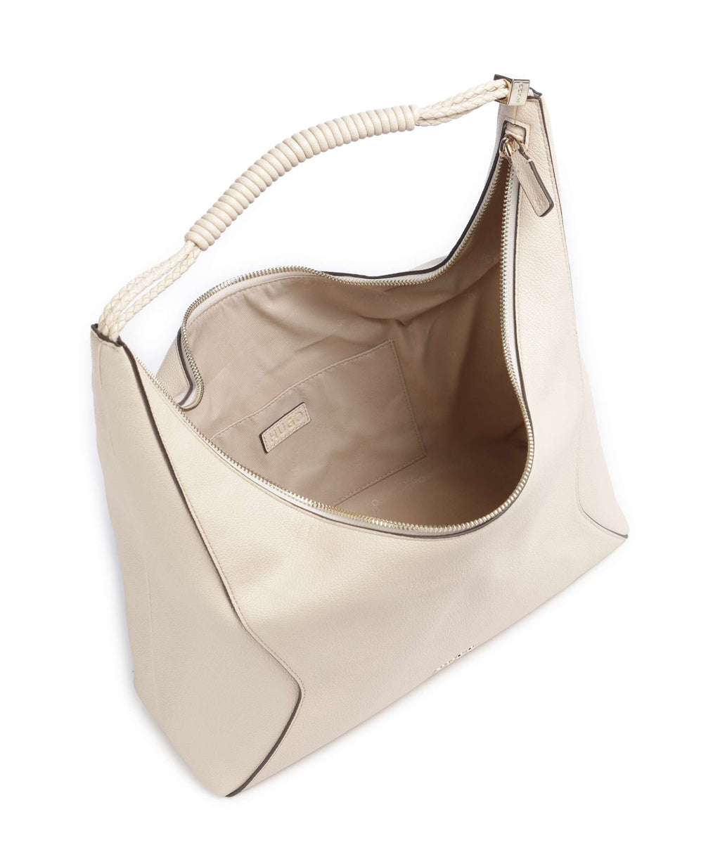 Hugo Brielle Hobo bag open white