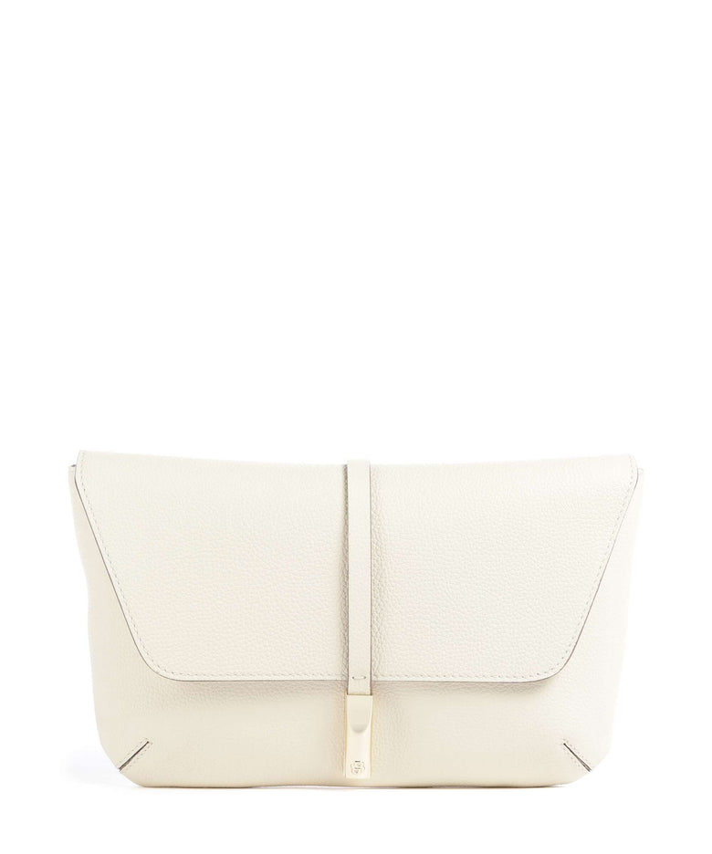BOSS Reah Clutch bag open white