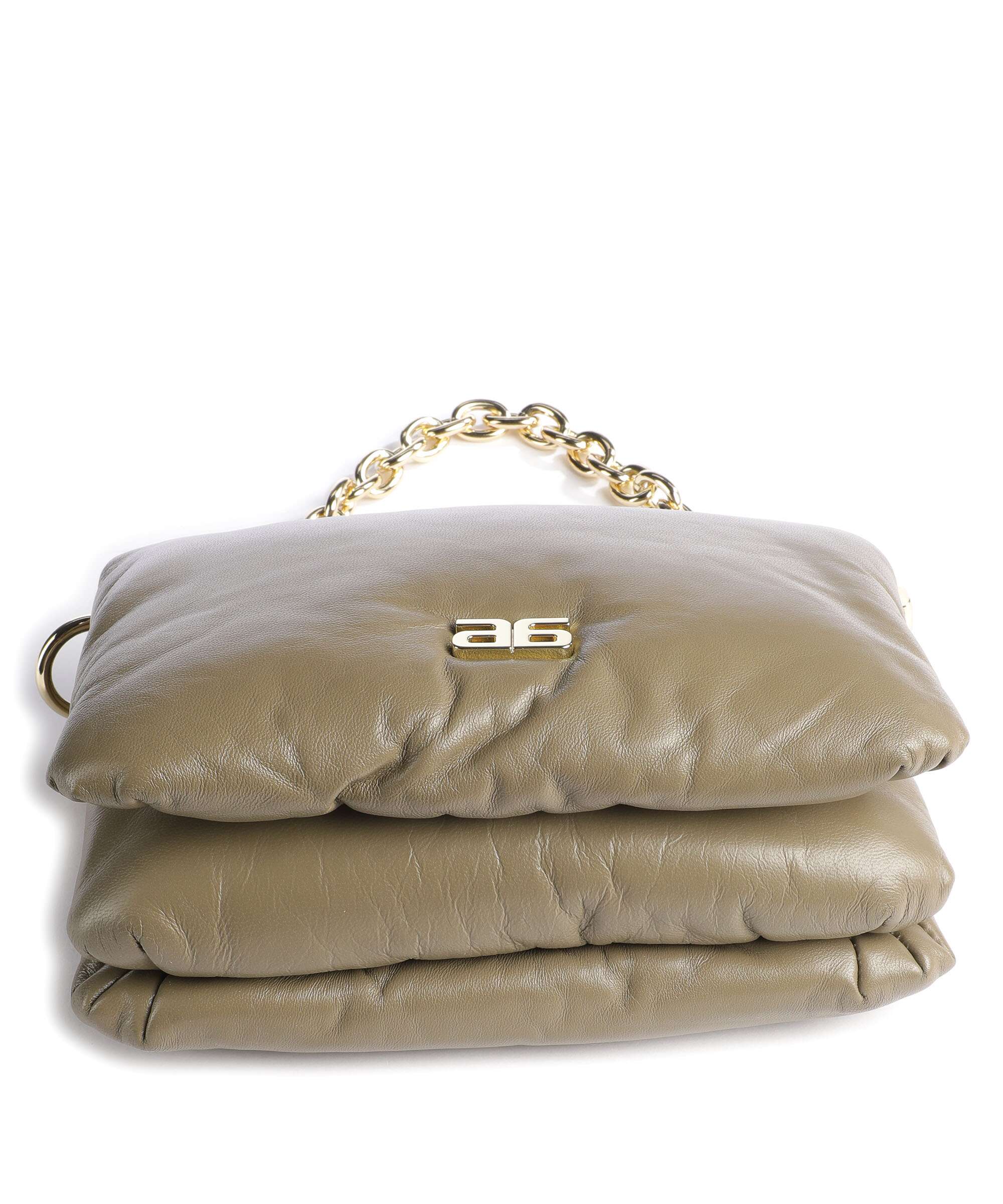 Abro Piuma Lucido Puffer Shoulder bag siena
