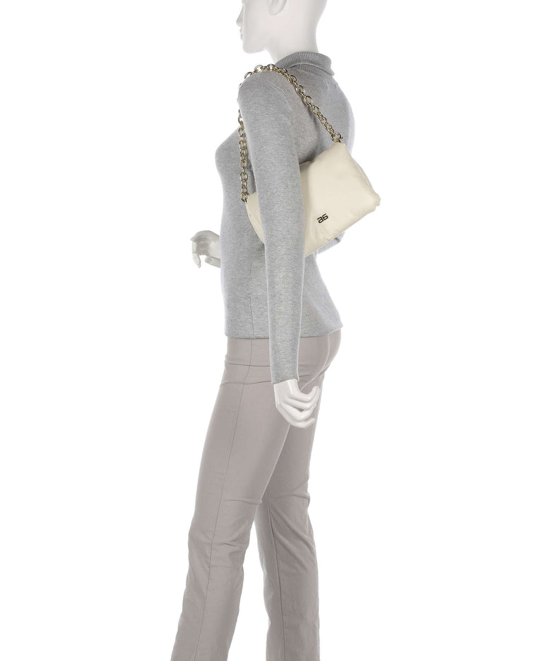 Abro Piuma Lucido Puffer Shoulder bag milk