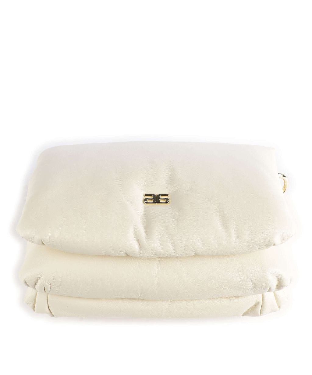 Abro Piuma Lucido Puffer Shoulder bag milk