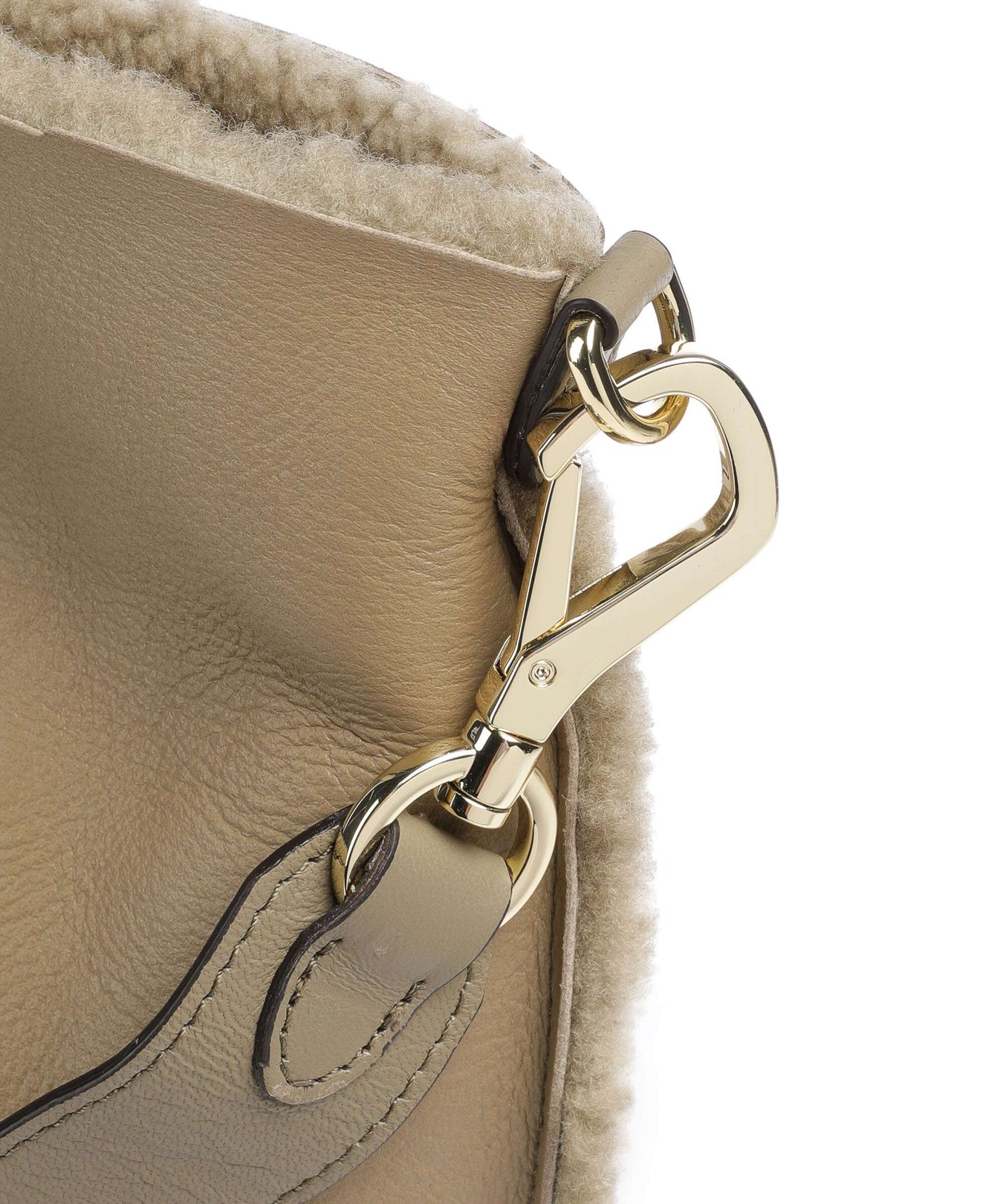 Abro Shearling Raquel Handbag siena