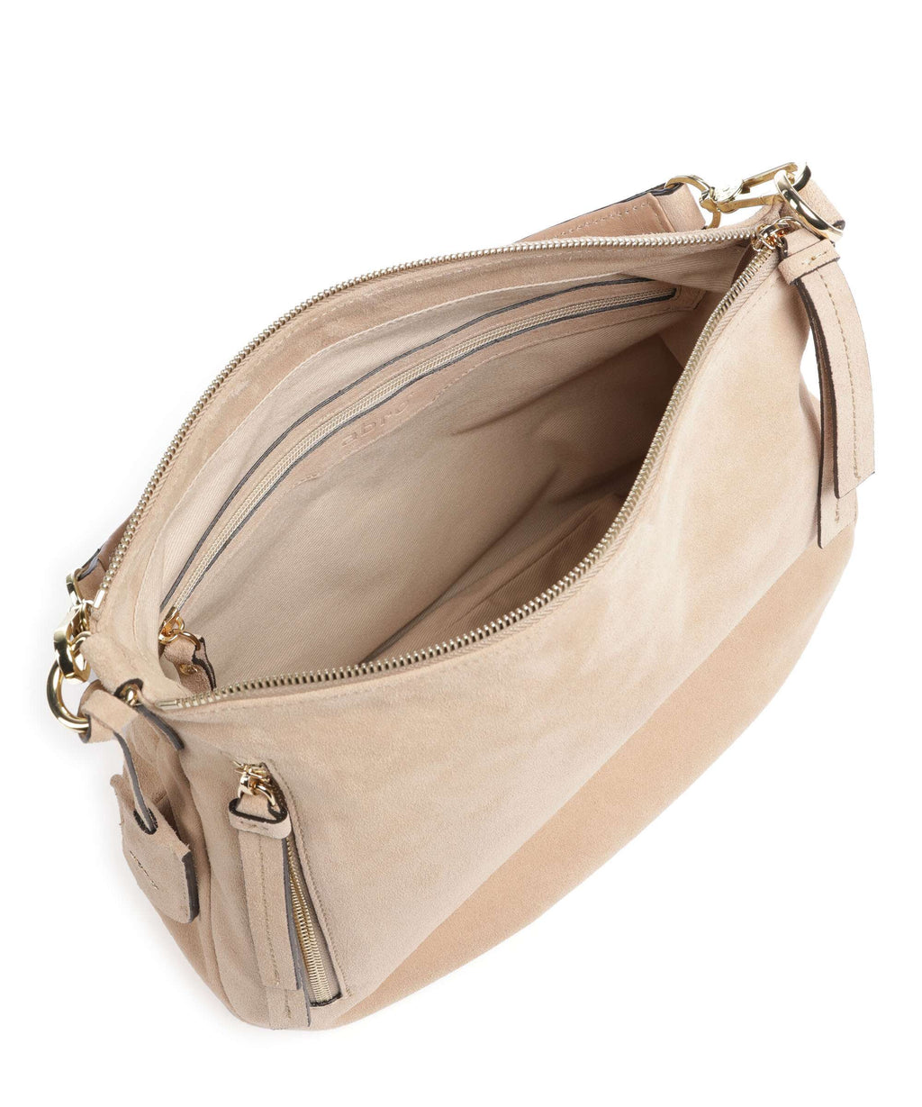 Abro Suede Juna Hobo bag natural