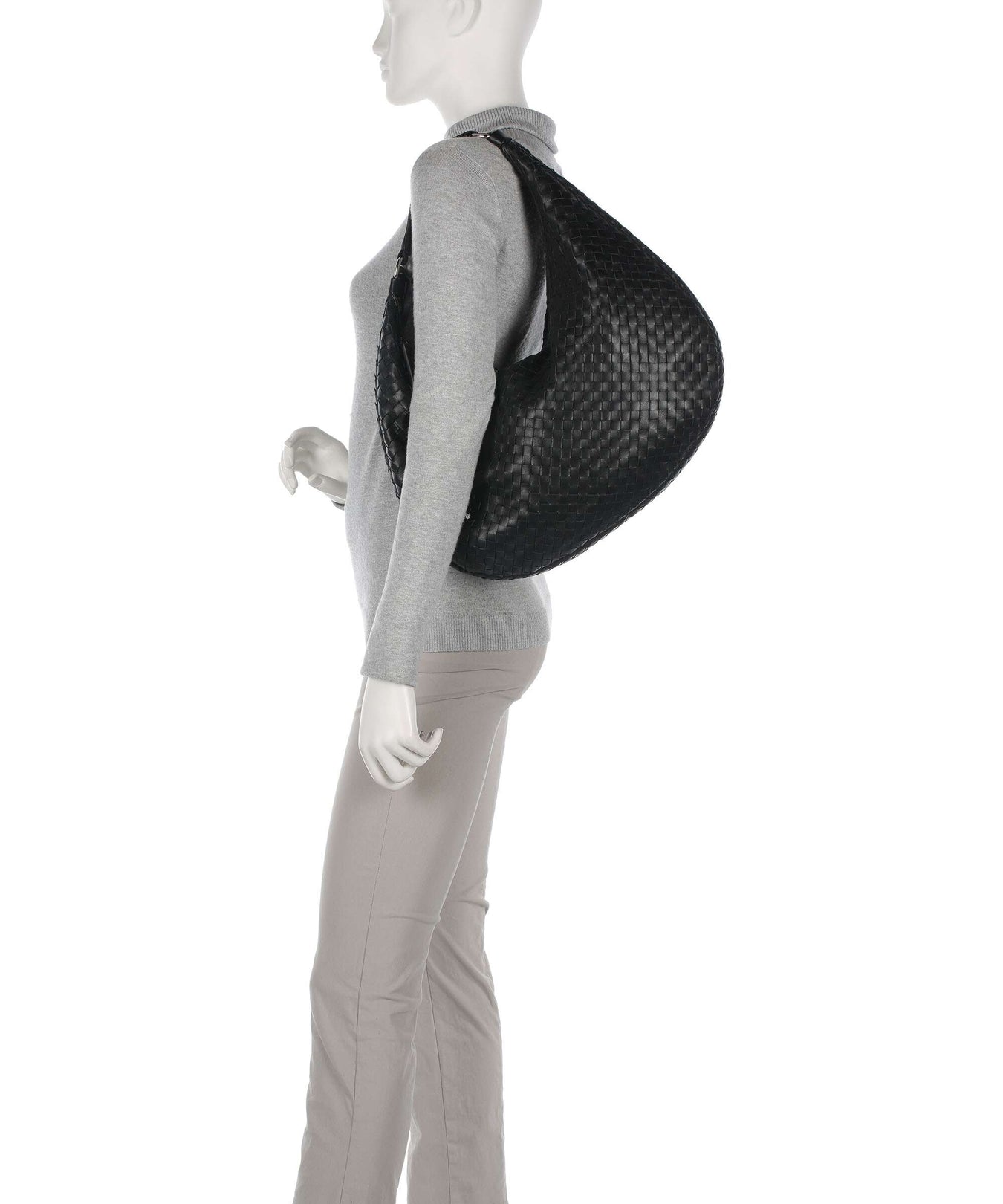 Abro Piuma Nana Hobo bag black