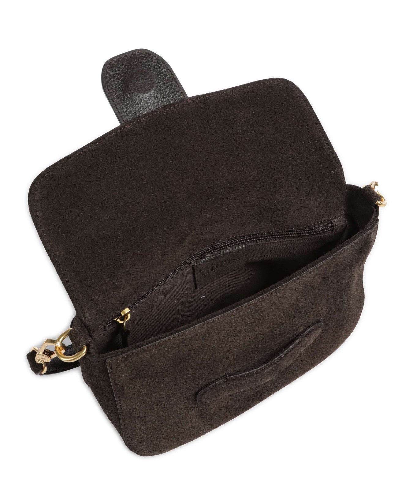 Abro Suede Camilla Shoulder bag brown