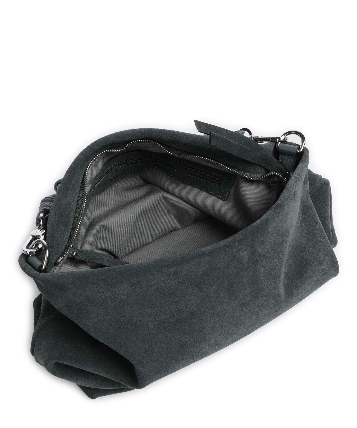 Abro Suede Soley Hobo bag sage