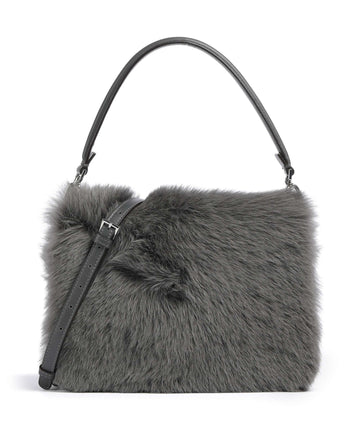 Abro Shearling Astor Borsa a spalla grey