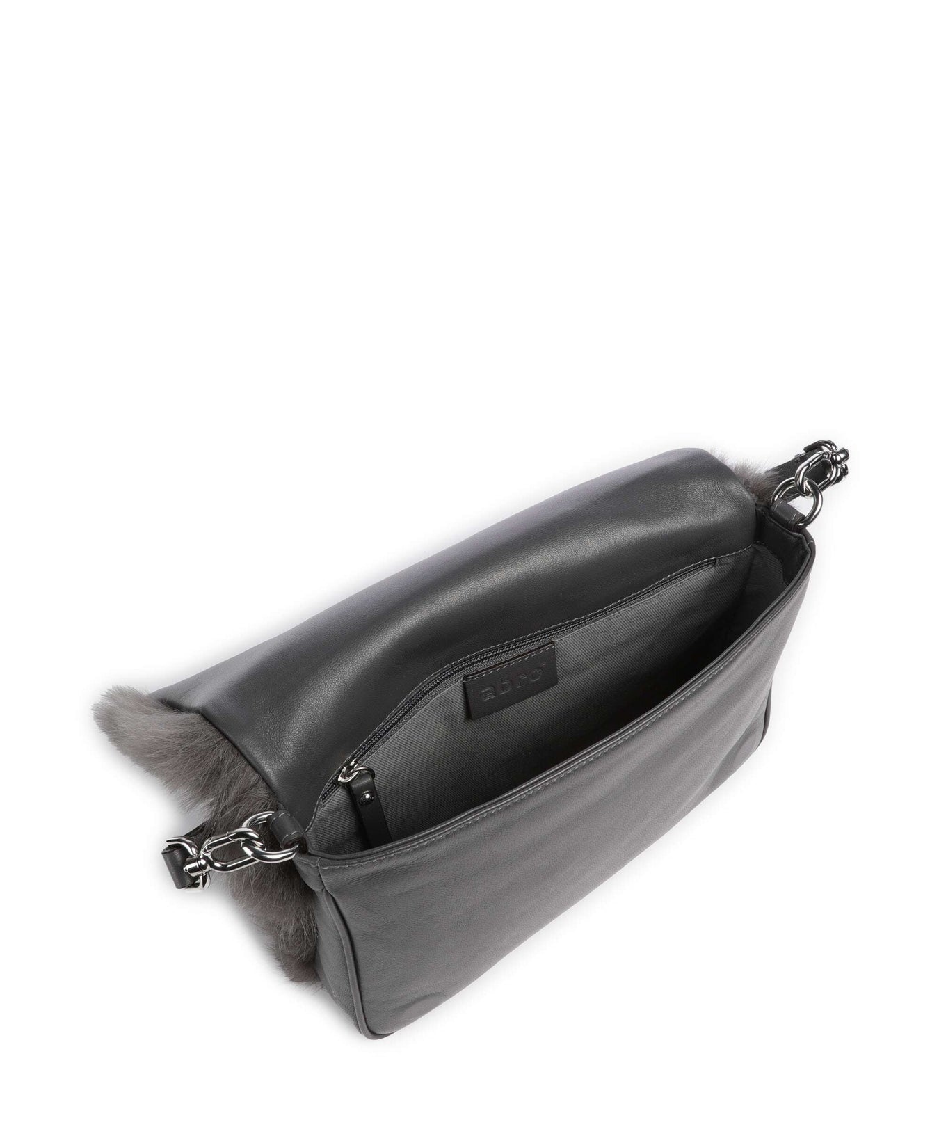 Abro Shearling Astor Shoulder bag grey