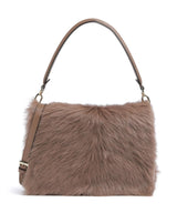 Abro Shearling Astor Sac porté épaule camel
