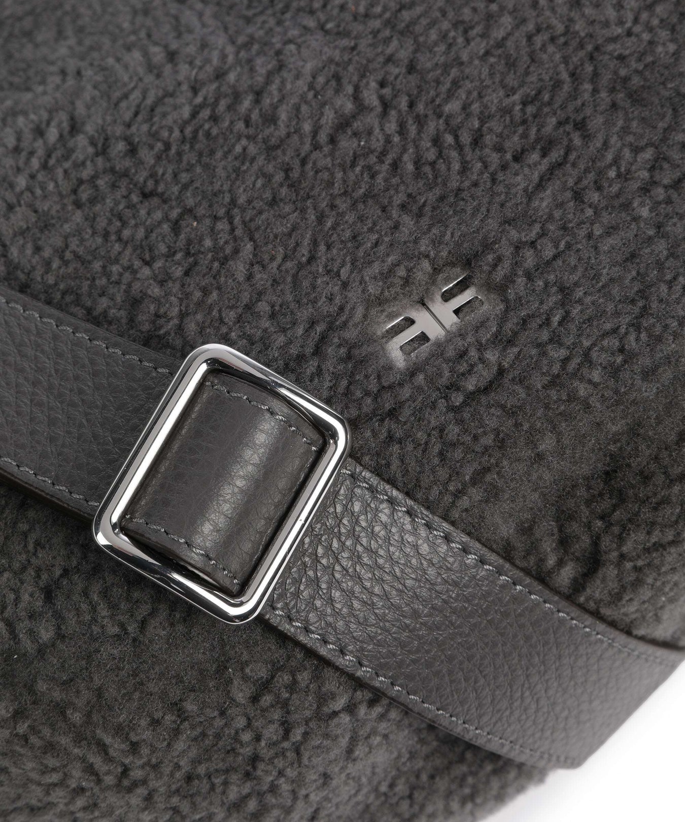 Abro Shearling By My Side Crossbody bag grey