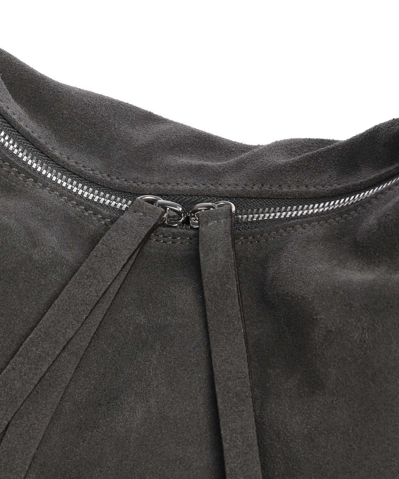 Abro Suede Nana Hobo bag grey