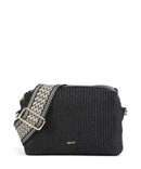 Abro Raffia Kaia Sac bandoulière black/gold