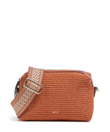 Abro Raffia Kaia Umhängetasche orange