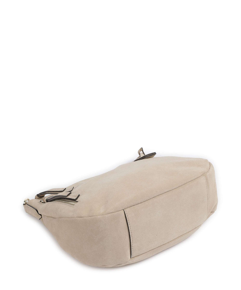 Abro Suede Juna Hobo bag natural