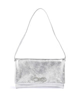 Abro Mimosa Strass Schultertasche silver