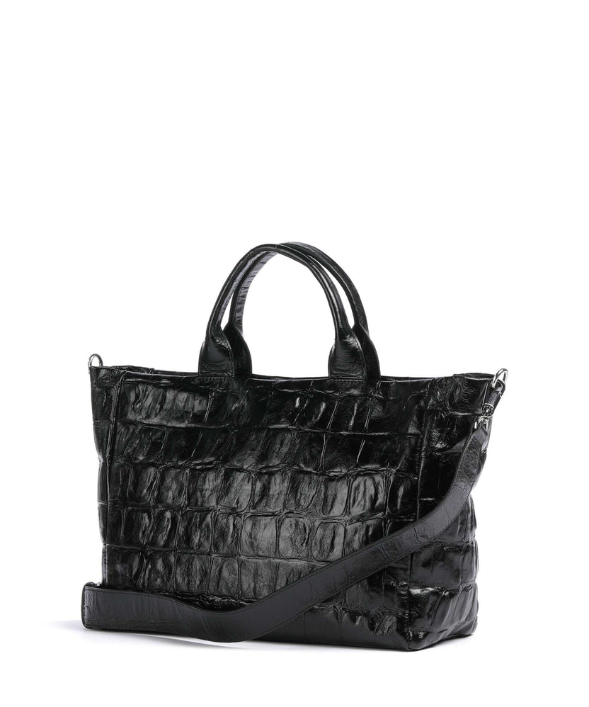 Abro Maxi Cocco Mia Handbag black/nickel