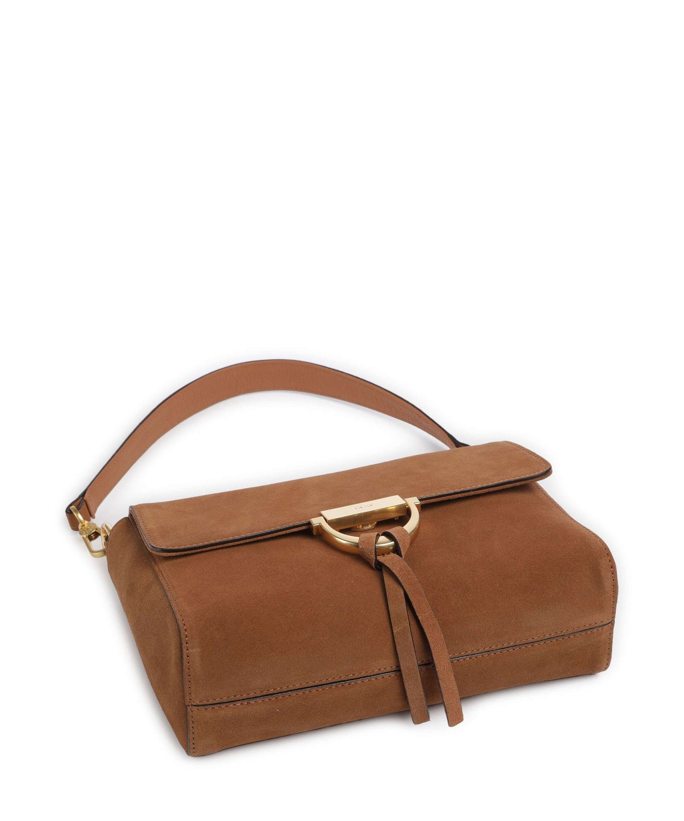 Abro Suede Temi Shoulder bag cuoio