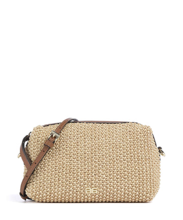 Abro Maglia Raffia Kaia Umhängetasche natural