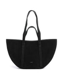 Abro Suede Cosmo Medium Tote bag black/nickel
