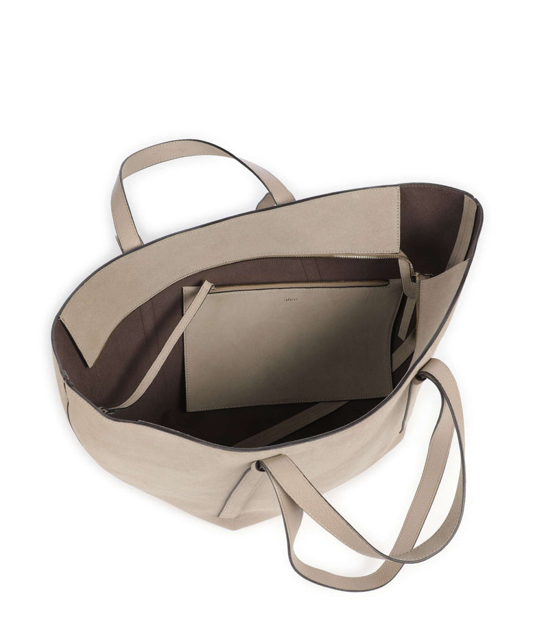 Abro Suede Cosmo Large Tote bag siena