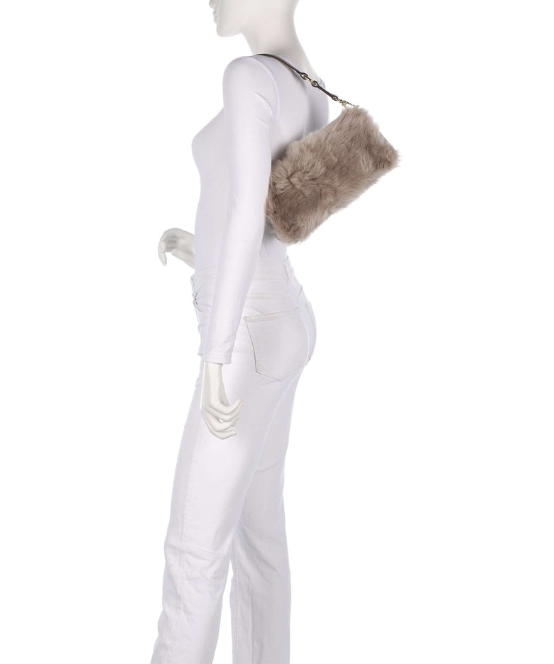 Abro Shearling Mila Shoulder bag siena