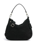 Abro Suede Juna Small Beuteltasche black/gold