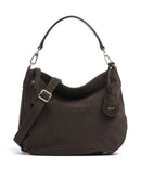 Abro Suede Juna Small Beuteltasche dark brown
