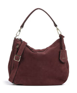 Abro Suede Juna Small Borsa hobo bordeaux
