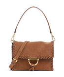 Abro Suede Temi Stitch Schultertasche cuoio
