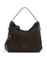 Abro Suede Carina Borsa hobo dark brown