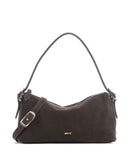 Abro Suede Carina Schultertasche dark brown