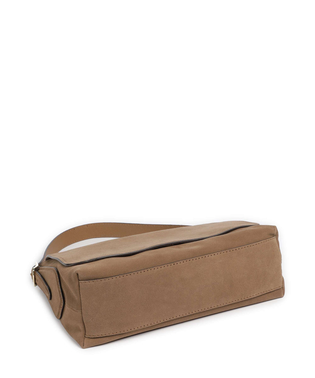 Abro Suede Carina Hobo bag camel