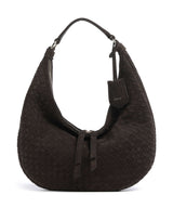Abro Suede Weaving Nana Small Sac fourre-tout dark brown