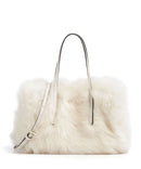Abro Shearling Noelle Handtasche beige