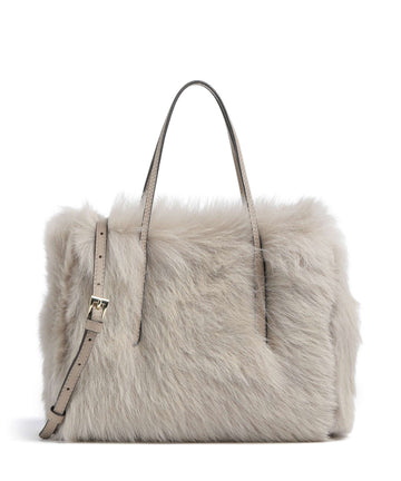 Abro Shearling Noelle Borsa a mano siena