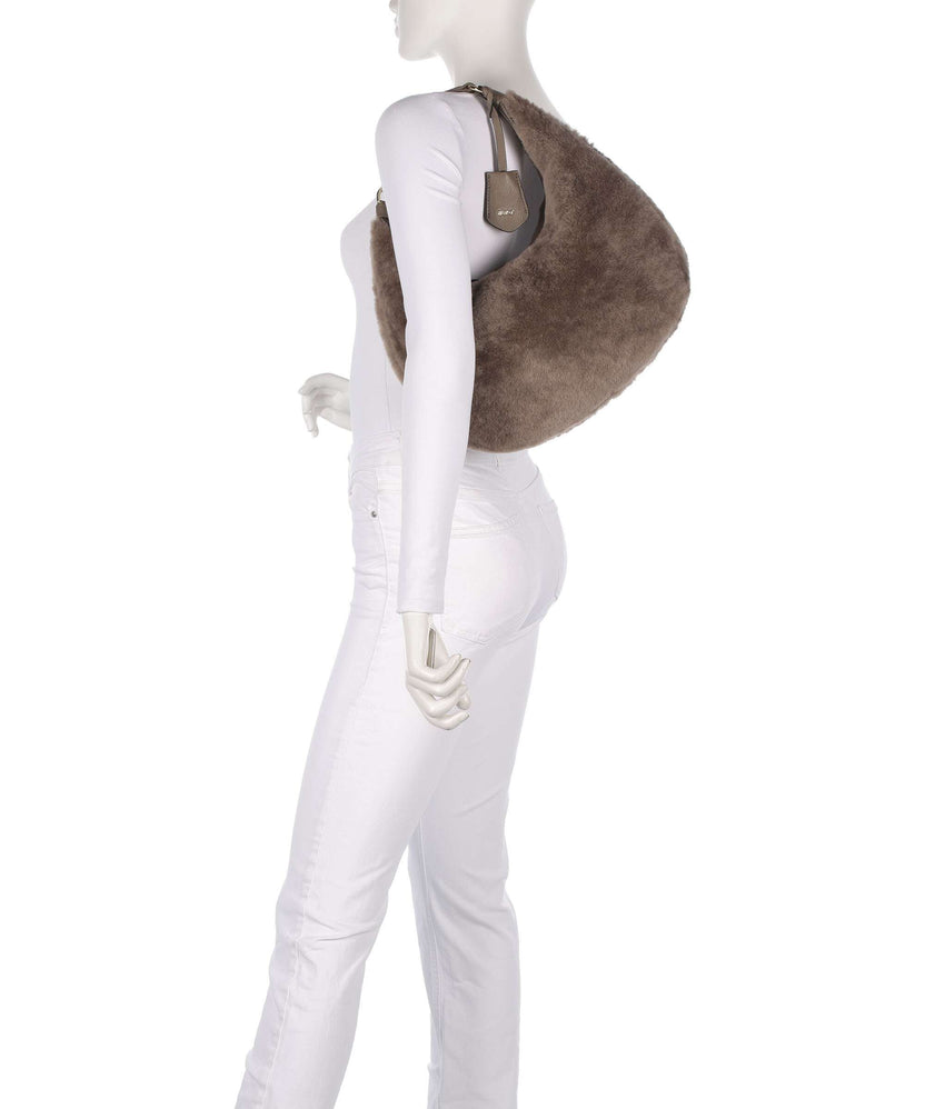 Abro Shearling Nana Small Hobo bag tope