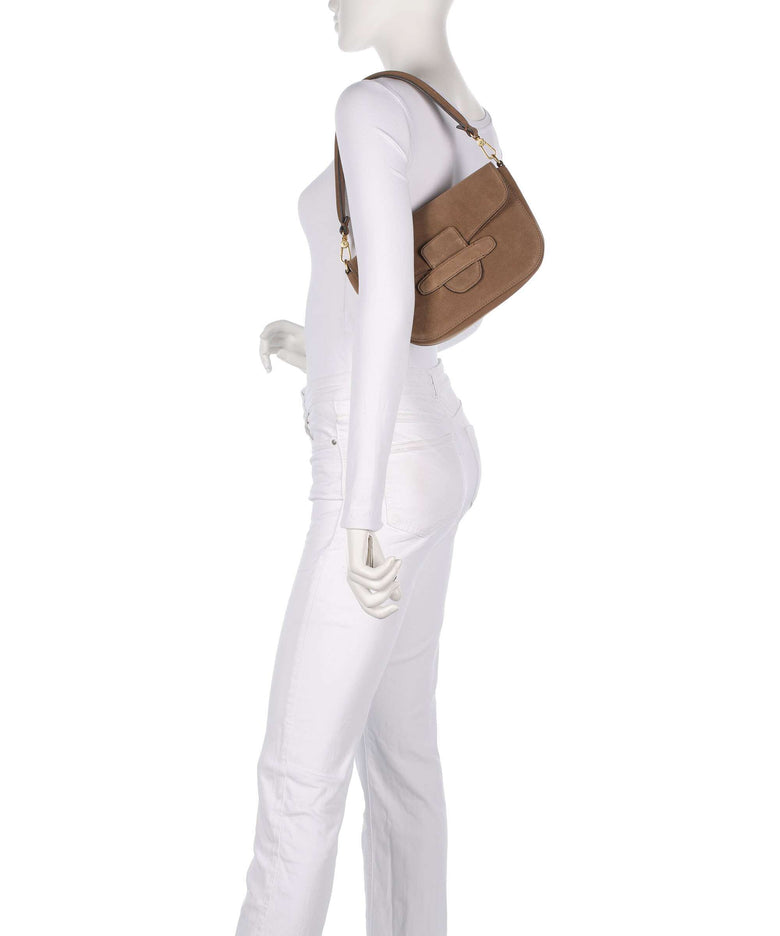 Abro Suede Camilla Shoulder bag camel