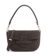 Abro Suede Camilla Schultertasche dark brown
