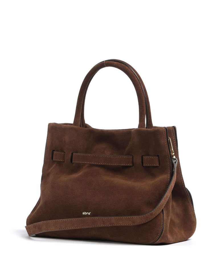 Abro Suede Jill Handbag wood