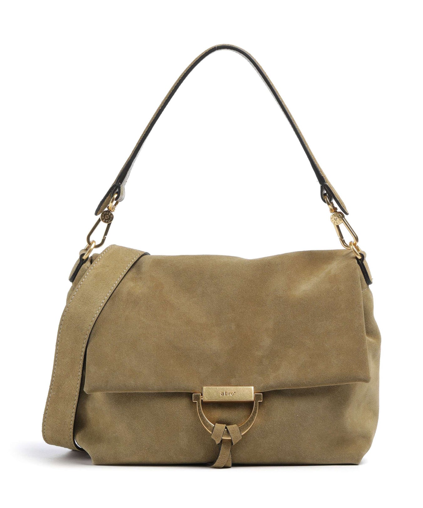 Abro Suede Temi Medium Shoulder bag mud
