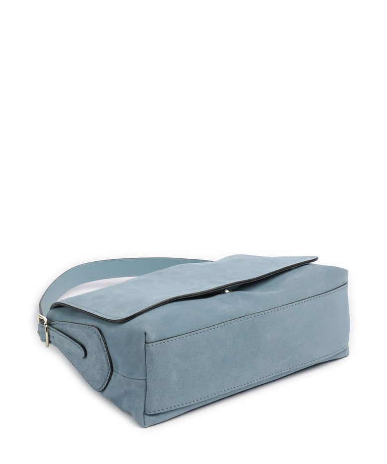 Abro Suede Carina Shoulder bag sapphire