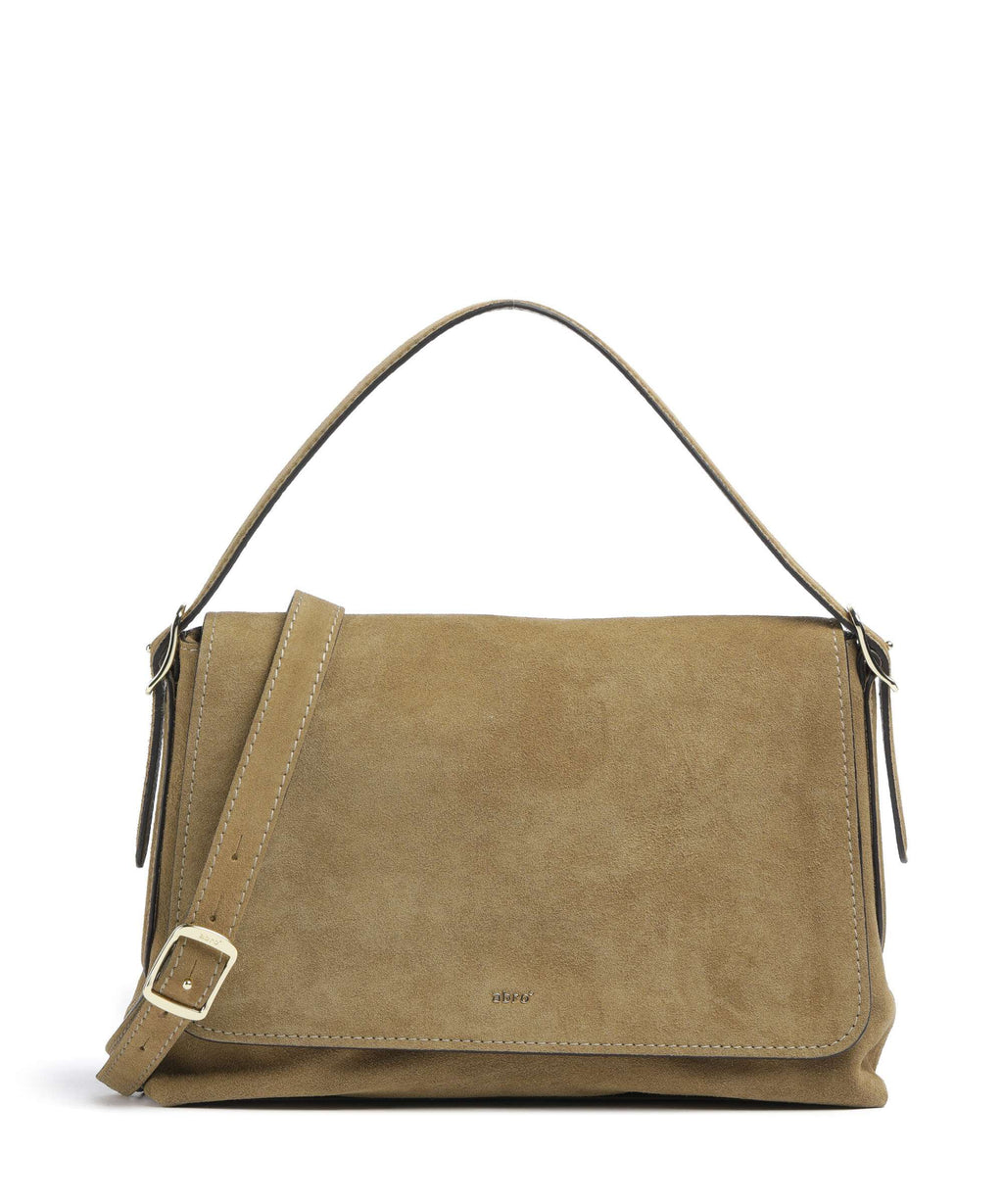 Abro Suede Carina Shoulder bag mud