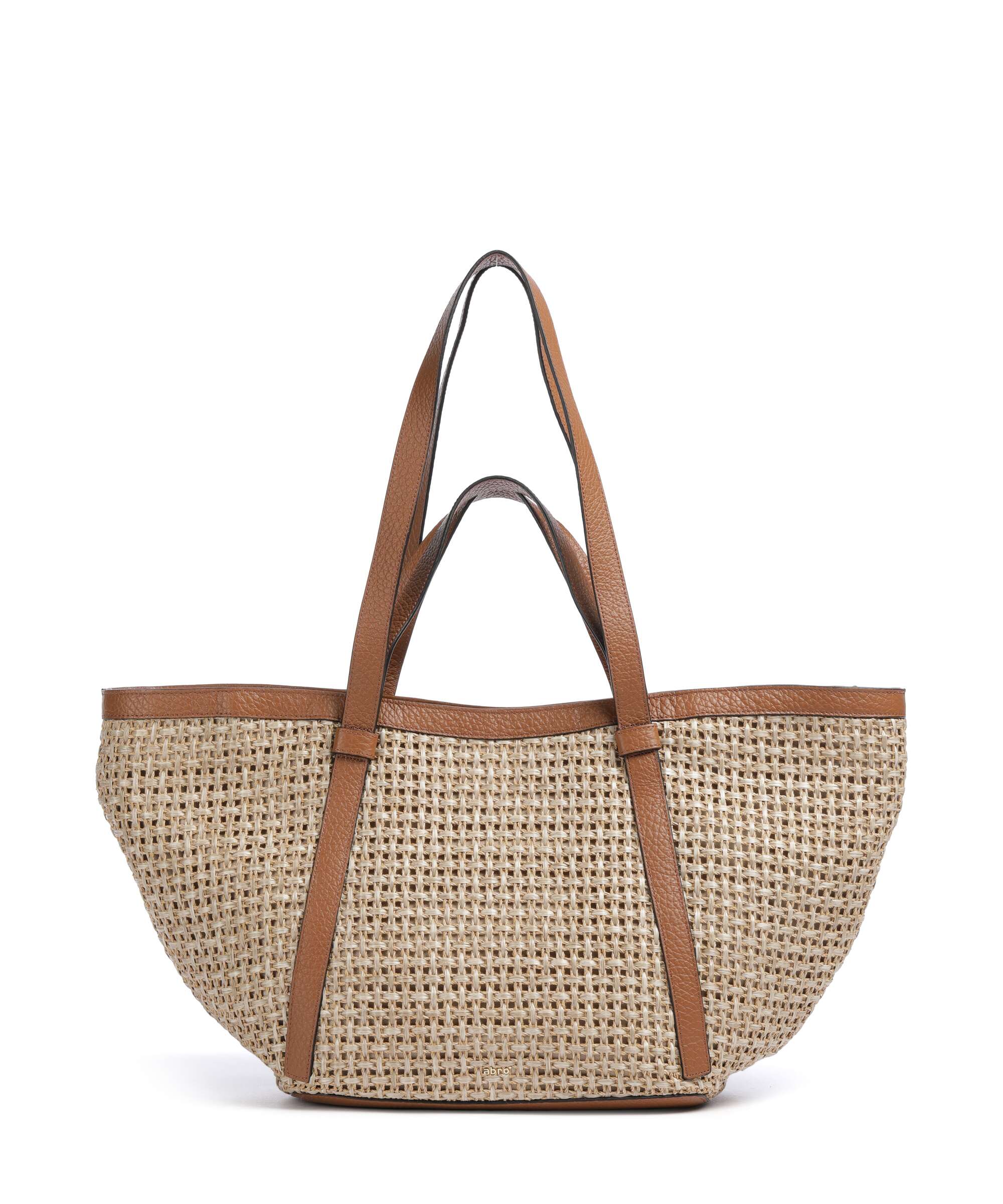 Abro Raffia Cordino Cosmo Large Tote bag caramel/cognac
