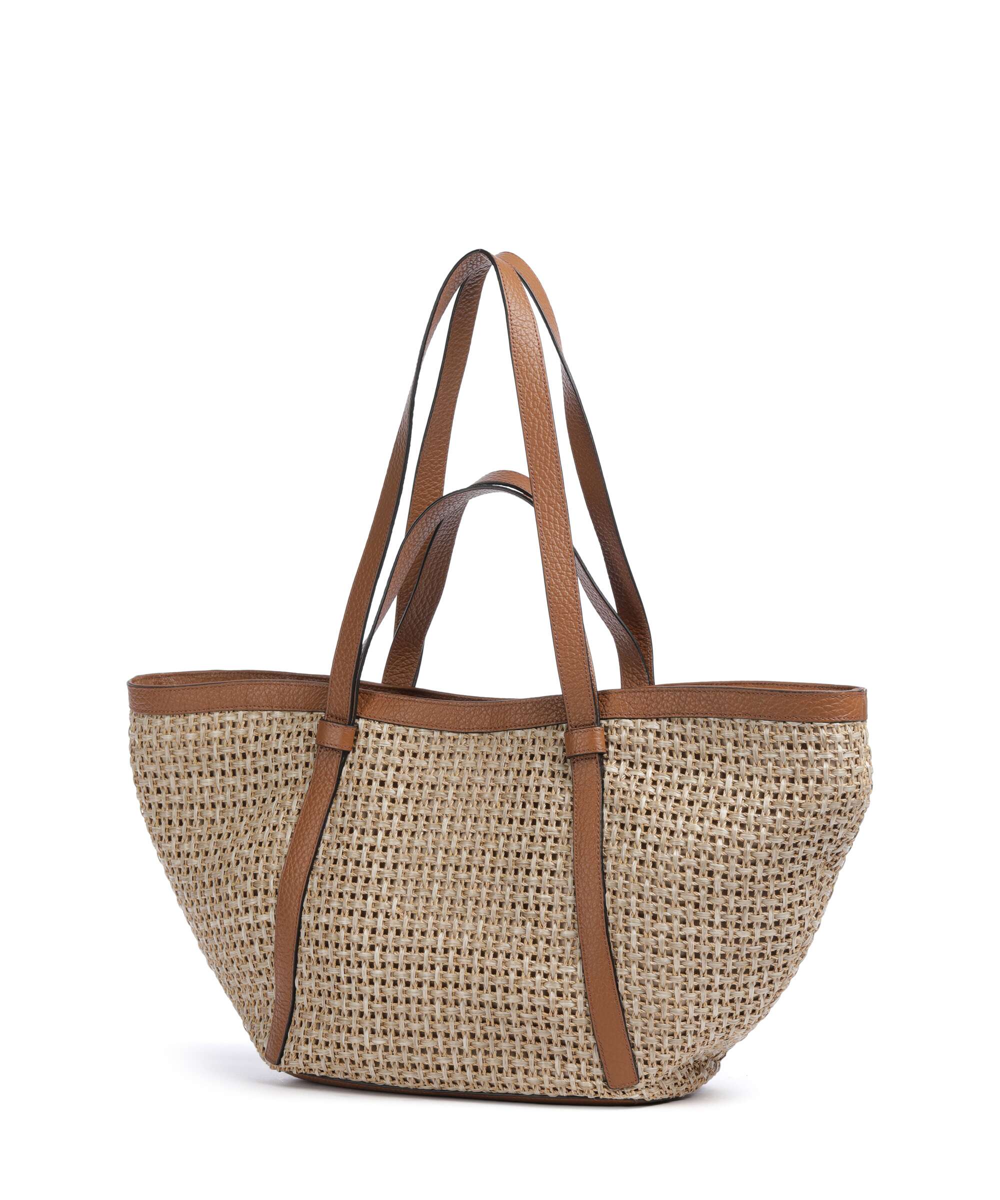 Abro Raffia Cordino Cosmo Large Tote bag caramel/cognac