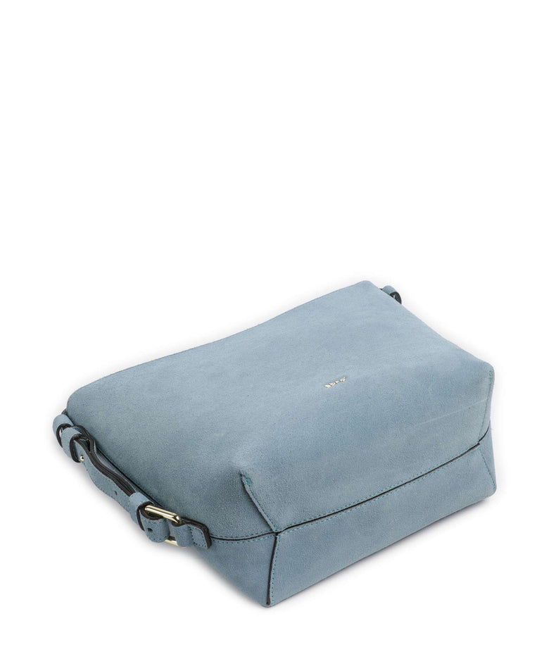 Abro Suede Cosmo Bucket bag sapphire