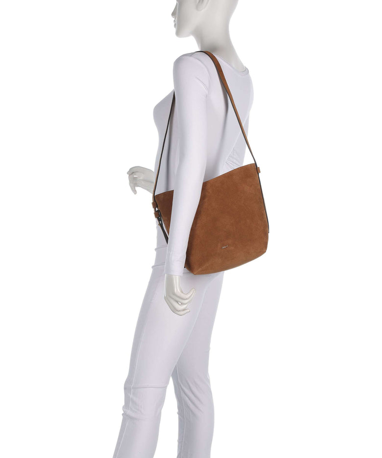 Abro Suede Cosmo Crossbody bag cuoio