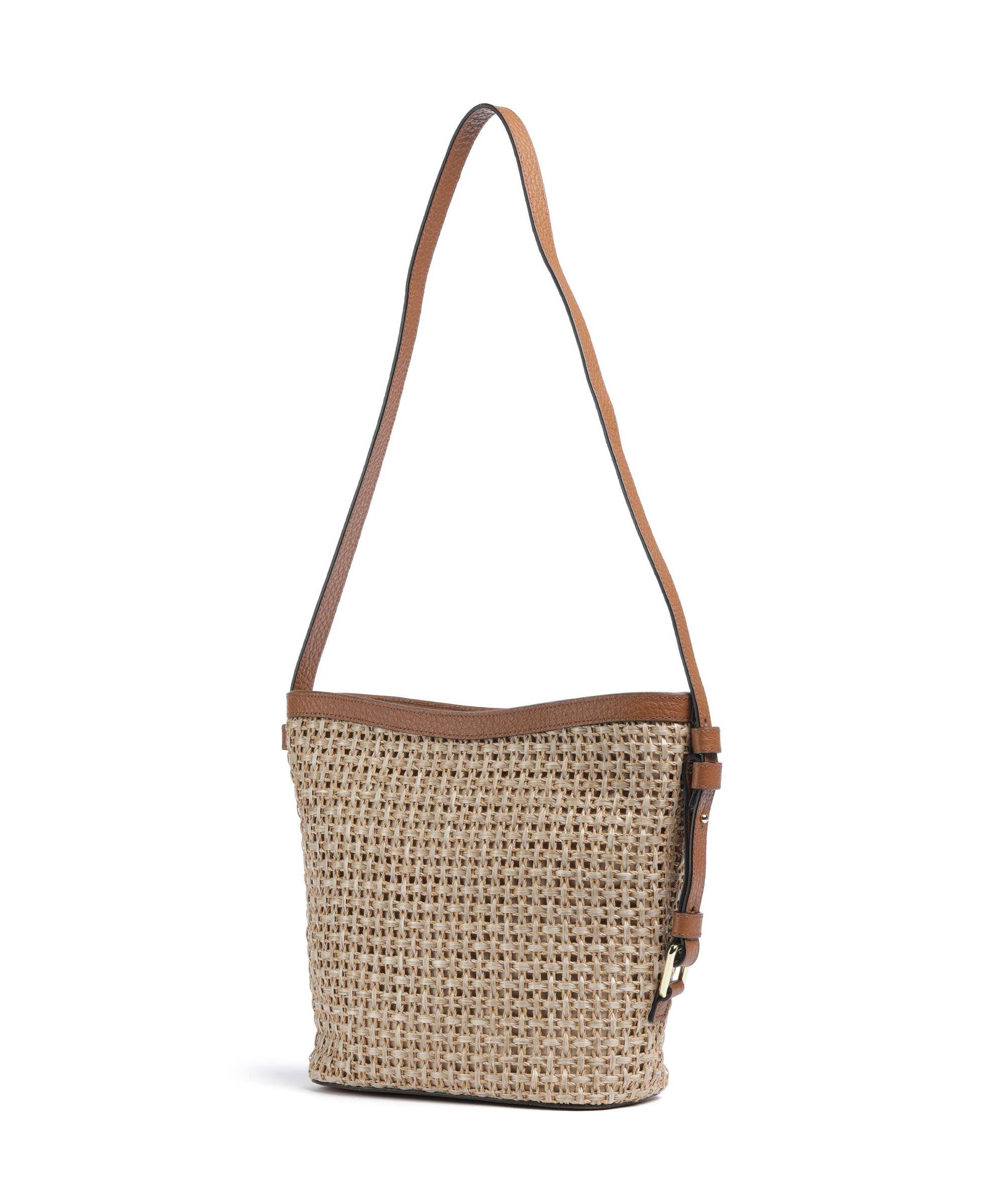 Abro Raffia Cordino Cosmo Crossbody bag caramel/cognac