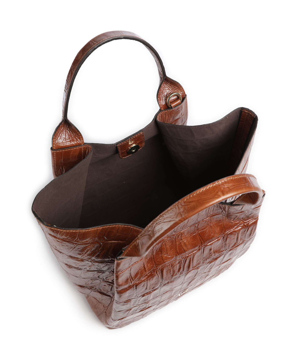 Abro Maxi Cocco Essential Medium Handbag caramel/cognac