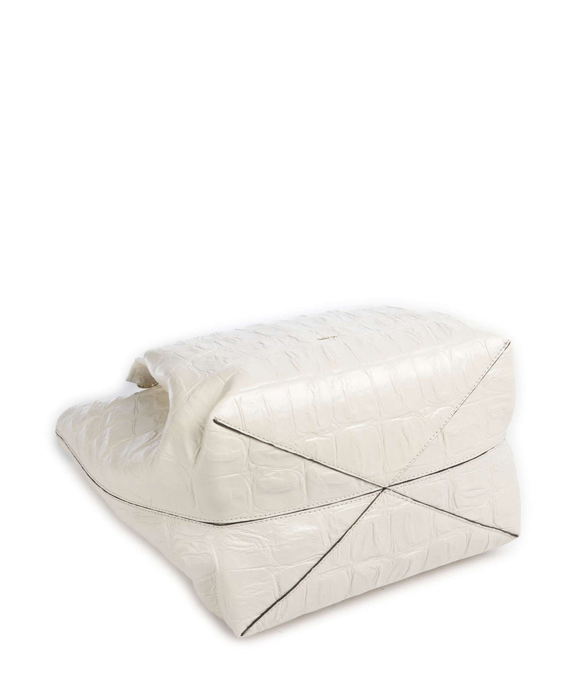 Abro Maxi Cocco Essential Medium Handbag milk